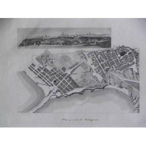 PLANO Y VISTA DE TARRAGONA 