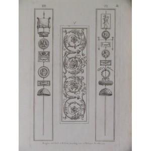 Ornamentos con motivos vegetales y mitológicos