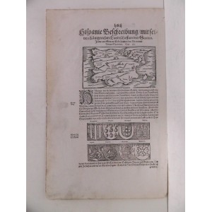HISPANIAE Beschreibung mit seinen Königreichen / Landtschafften und Stetten