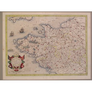 (Mapa del noroeste de Francia) Britannia et Normandia 