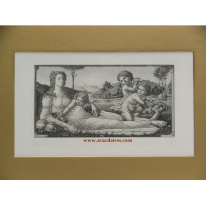Venus recostada, con cupidos (Venus reclining, with cupids)