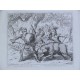 Don Quijote durante la caza de jabalí con el duque y la duquesa