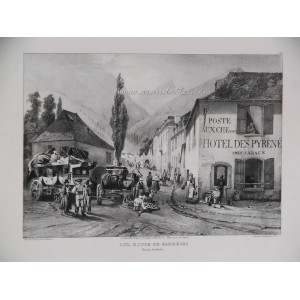Luz, route de Barrèges (i.e. Barèges) (Hautes Pyrénées)