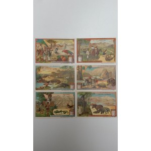 (6 cromos) Fauna, flora, paisajes y habitantes de Venezuela