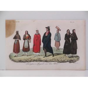 Portugueses y españoles con trajes populares / Portoghesi e Spagnoli nei loro Abiti