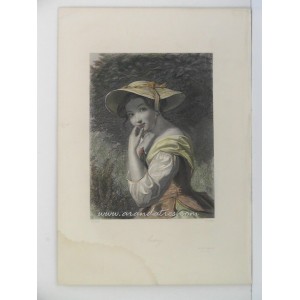 Audrey (Retrato de mujer con sombrero)