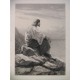 Jesús sentado en la orilla del mar