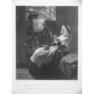 MARIE ANTOINETTE LISTENING TO THE ACT OF ACCUSATION 