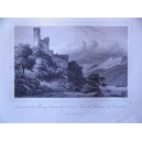 Ansicht der Burg Sonneck (Rhein) 