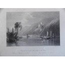 Stolzenfels, an ancient robber-fortress, on the Rhine 